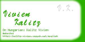 vivien kalitz business card